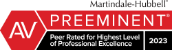 AV PREEMINENT PEER RATED ATTORNEY